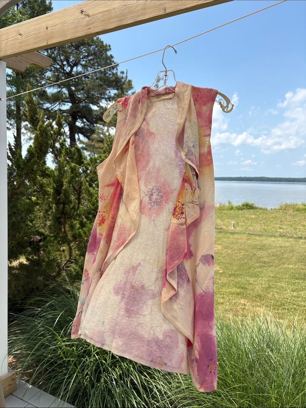sparrow Pink and Cream Knit Top